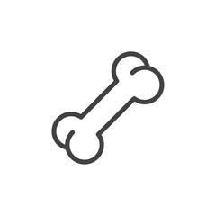 Bone icon Thin outline art symbol