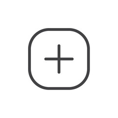 create icon Thin outline art symbol