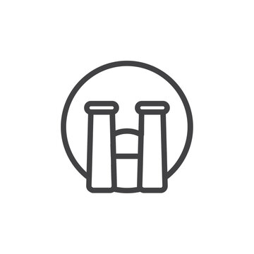 recommend clip art: Crying Social media emoji icon Thin outline art symbol