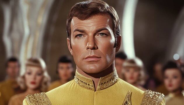 A moment of determination from a classic sci-fi film set in a futuristic universe