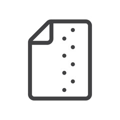 File zip icon Thin outline art symbol