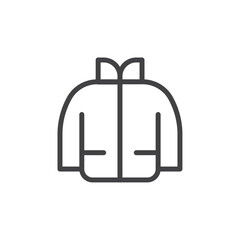 Jacket icon Thin outline art symbol