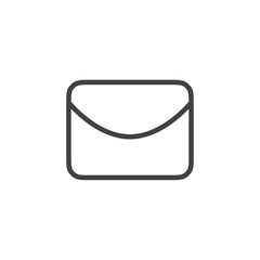 Mail icon Thin outline art symbol
