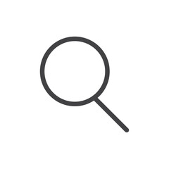 search icon Thin outline art symbol