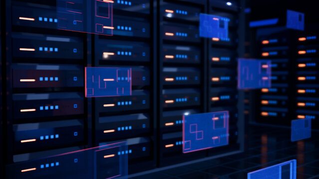 3D Data Center Sci-Fi GCI