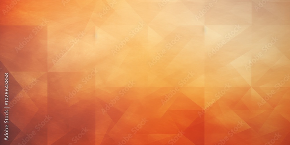 Aufkleber vibrant orange gradient background featuring geometric curve triangle patterns