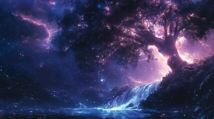 Fototapeta premium background with stars