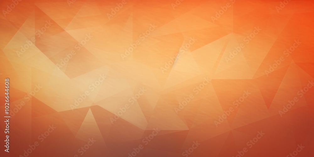 Aufkleber vibrant orange gradient background featuring geometric curve triangle patterns