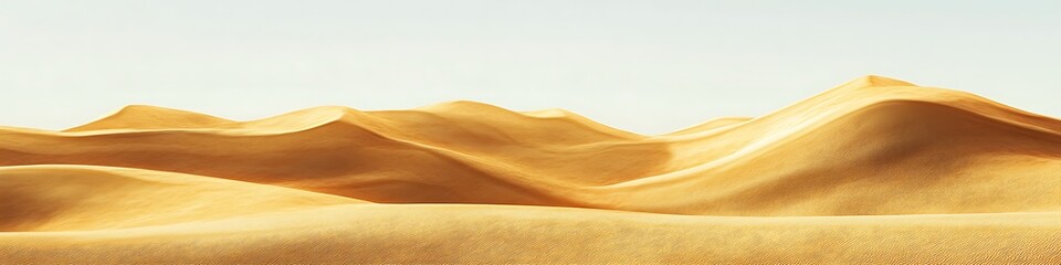 Golden dunes stretch endlessly under warm skies, offering space for words