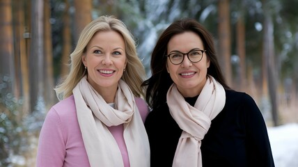 portrait of two women