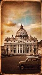 Vatican - retro style picture