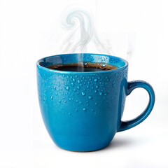 cup of coffee on white background