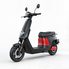 motor scooter isolated on white