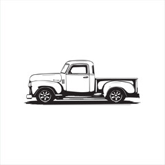 Art & truck with trailer