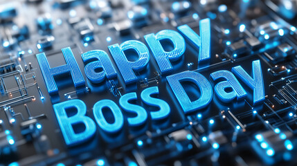 The text "Boss's Day" on the chip.