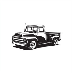 Art & truck with trailer