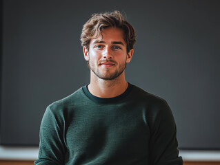 Obraz premium Studio Shot of Handsome Young Man