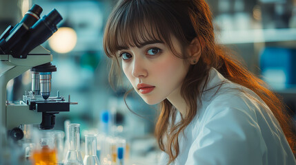 Mid Adult Woman Looking at Camera