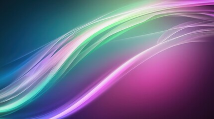 Fototapeta premium Colorful Abstract Wave Patterns With Smooth Gradients in Vibrant Hues