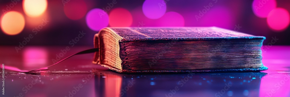 Poster a book cover that features vibrant colors, artistic textures, and unique patterns displayed on a tab