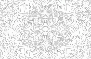 Illustrations for backgrounds, wall decorations, engravings, adult coloring books and coloring pages.
