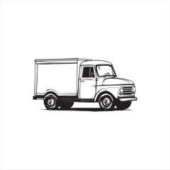 Fototapeta premium truck with trailer