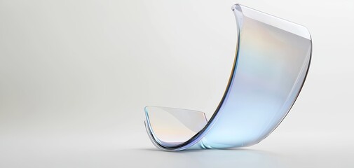 Sleek, curved smartphone with a bezel-less screen, displaying a colorful interface on a white background