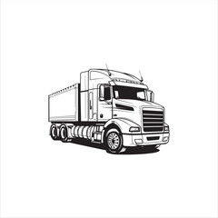 truck isolated on white background