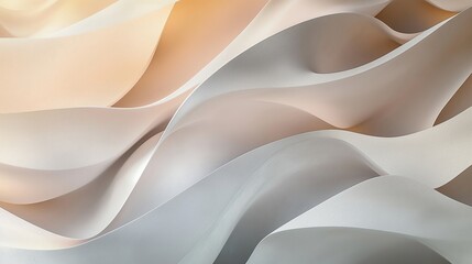 Exploring the Beauty of Soft Flowing Abstract Fabric Waves