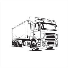 truck isolated on white background