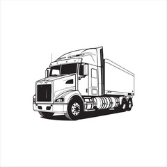 truck isolated on white background