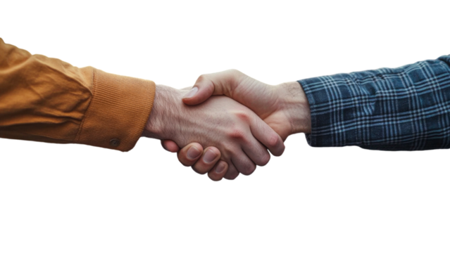 Local Investor Shakes Hands, Investing in Startup