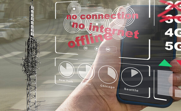 telecommunications tower not sending 2g and 3g signals out anymore