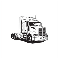 truck isolated on white