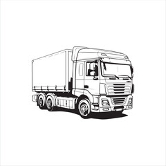 truck isolated on white