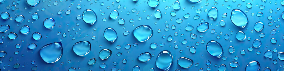 Vibrant Raindrops (in shades of blue)