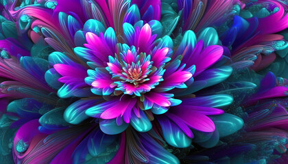 Obraz premium Abstract background with beautiful violet blue flowers