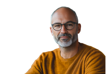 Mid Aged Man with Arms Crossed