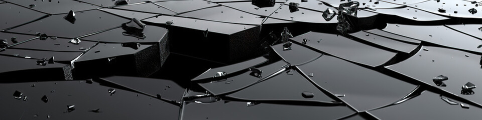 Black Lines Converging - Broken Plate Tragedy