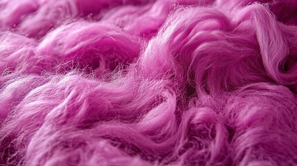 Fototapeta premium Close-up of dyed fine vegetable, wool or viscose fibres prepared for felting. Material for needlework. Illustration for cover, postcard, interior design, poster or presentation.