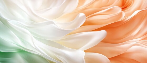 Obraz premium A tight shot of a bloom exhibiting green, orange, and white hues at its petal core