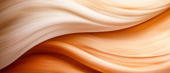  A tight shot of an orange and white undulating background The base features a gentle, wavy pattern