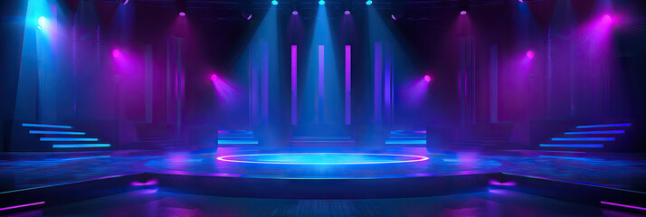 Twilight Game Shadows: A dramatic background with deep blues and purples, creating a moody atmosphere for a late-night game show experience.