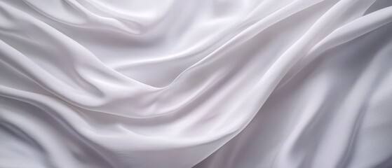 Obraz premium A tight shot of a white fabric, featuring a pliable, draping material laying atop it
