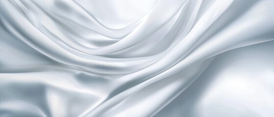 Fototapeta premium A close-up of soft, white fabric material