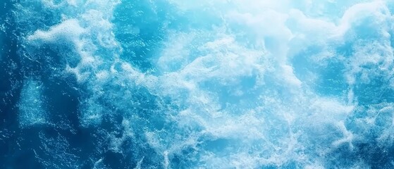  A substantial water mass with considerable foam and numerous bubbles at its base