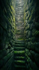 Fototapeta premium Full frame image of stone wall background