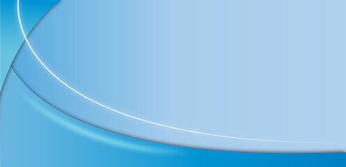 Light Blue Abstract Design with Curved Lines