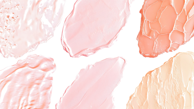 Soft Pastel Peach and Rose Pink Textures on a Clean Background Generative AI