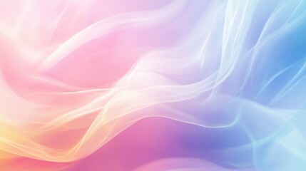 Obraz premium Gentle bursts of pastel-colored light softly blending into a smooth, abstract background.
